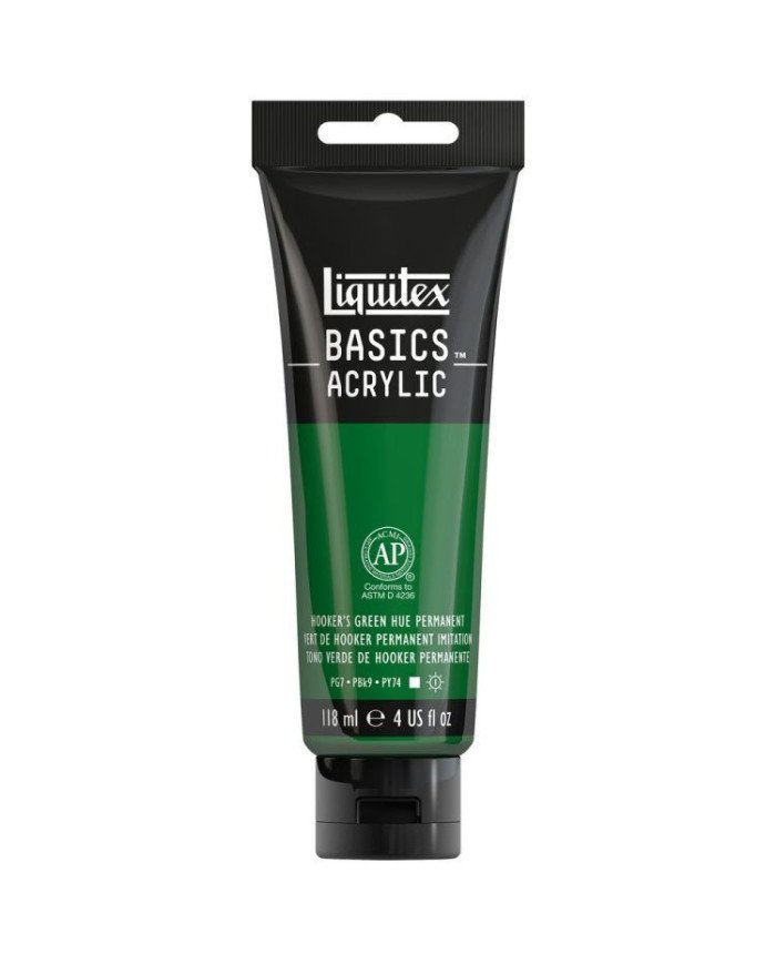 Le Libr'air - Liquitex Basics Acrylique Vert de Hooker Permanent 224 - 118ML - Tunisie