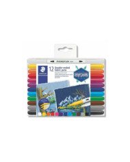Le Libr'air - Feutres Double Pointe pour Textile STAEDTLER 3190-TB12 - Tunisie