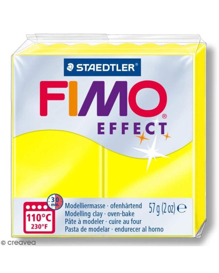 Le Libr'air - Pâte Fimo Effect Jaune Néon 10 - 57G Staedtler - Tunisie