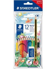 Le Libr'air - 12 Crayons de Couleur + Crayon noir + Gomme STAEDTLER - Tunisie