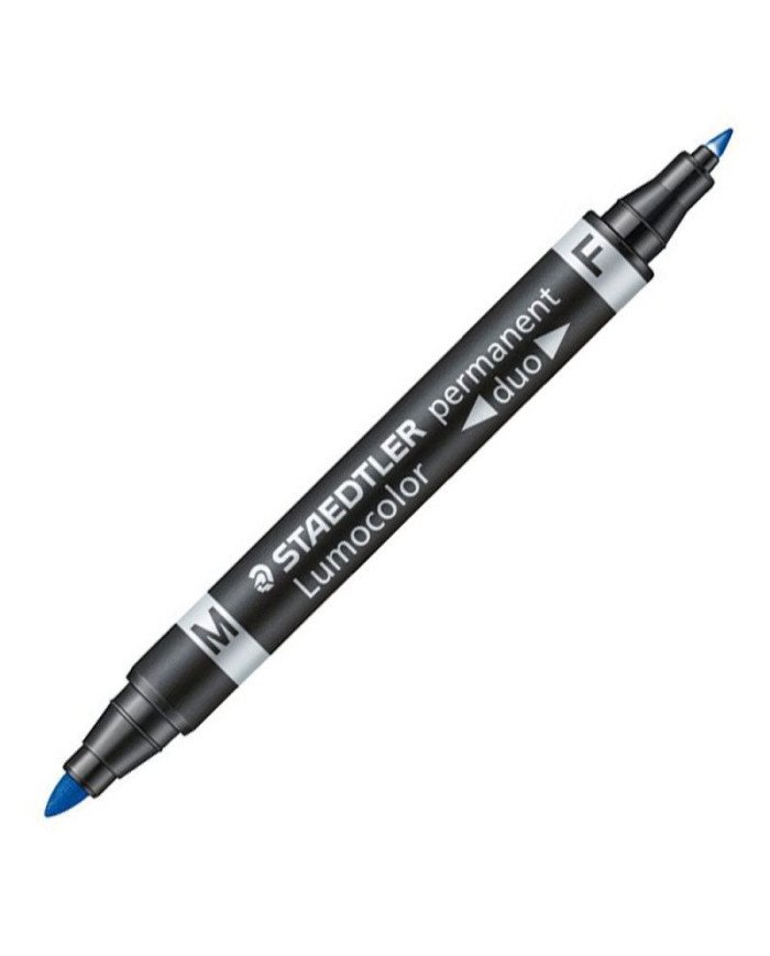 Le Libr'air - Marqueur permanent Bleu - Lumocolor 348-2 - Double-pointe STAEDTLER - Tunisie