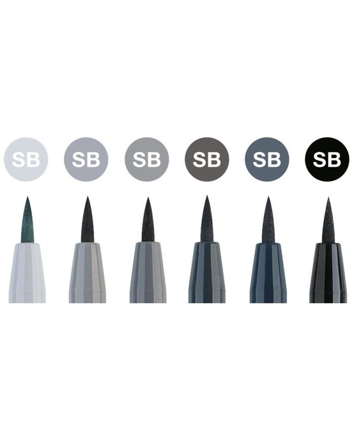 Le Libr'air - Pochette de 6 feutres Soft Brush - Faber Castell - Tunisie