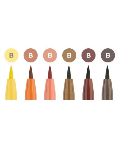 Le Libr'air - Pochette 6 Feutres Pitt Artist Pens Couleurs Terre - Faber Castell - Tunisie Le Libr'air - Pochette 6 Feutres Pitt Artist Pens Couleurs Terre - Faber Castell - Tunisie