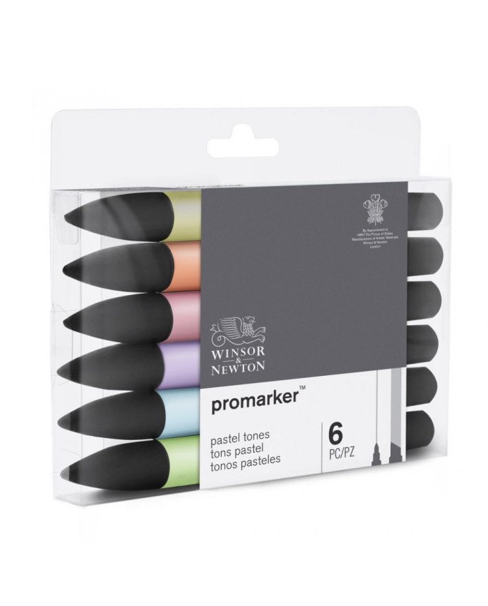 Le Libr'air - Set de 6 Feutres Promarker Tons Pastels - Winsor&Newton - Tunisie