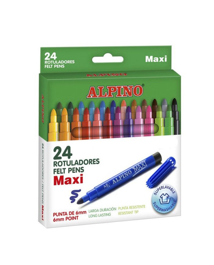 Boîte de 24 feutres "Maxi" ALPINO