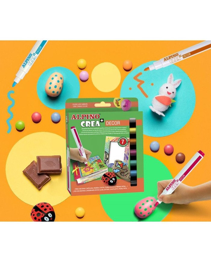 ALPINO Crea Decor Marqueurs pour décorer