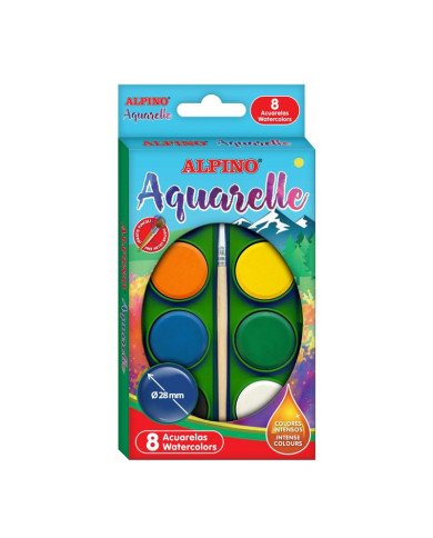 Coffret de 8 Aquarelles ALPINO
