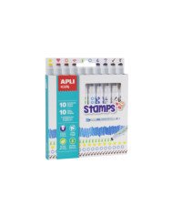 10 Marqueurs COLORS & STAMPS APLI