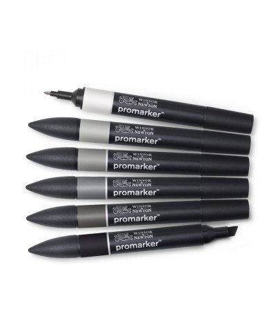 Le Libr'air - Set de 6 Feutres Promarker Tons Neutres - Winsor&Newton - Tunisie