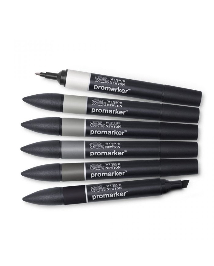 Le Libr'air - Set de 6 Feutres Promarker Tons Neutres - Winsor&Newton - Tunisie