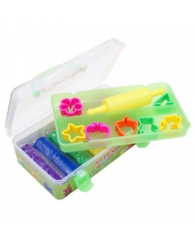 Kit pâte à modeler ALPINO 7 couleurs + 7 outils + rouleau
