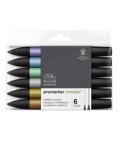 Le Libr'air - Set de 6 Feutres Promarker Tons Métalliques - Winsor&Newton - Tunisie