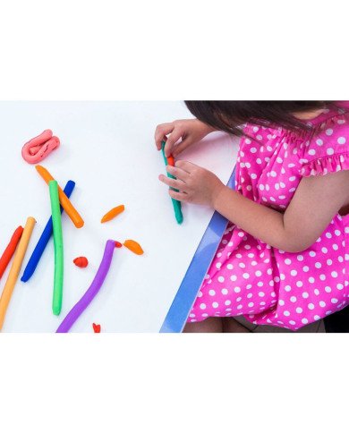 Kit pâte à modeler ALPINO 7 couleurs + 7 outils + rouleau