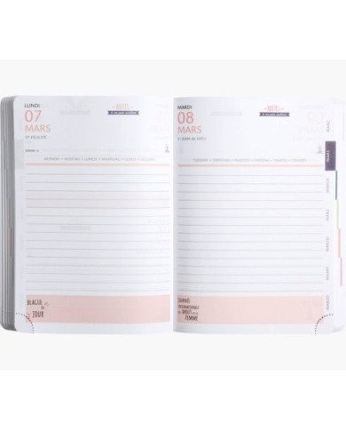 Agenda EXACOMPTA Color Ariel 12 X 17 CM Journalier Août 2023 à Juillet 2024 Agenda EXACOMPTA Color Ariel 12 X 17 CM Journalier Août 2023 à Juillet 2024