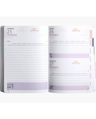Agenda EXACOMPTA Color Ariel 12 X 17 CM Journalier Août 2023 à Juillet 2024 Agenda EXACOMPTA Color Ariel 12 X 17 CM Journalier Août 2023 à Juillet 2024