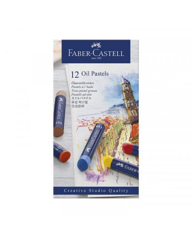 Le Libr'air - Boite de 12 Pastels à l'huile - Faber Castell - Tunisie Le Libr'air - Boite de 12 Pastels à l'huile - Faber Castell - Tunisie