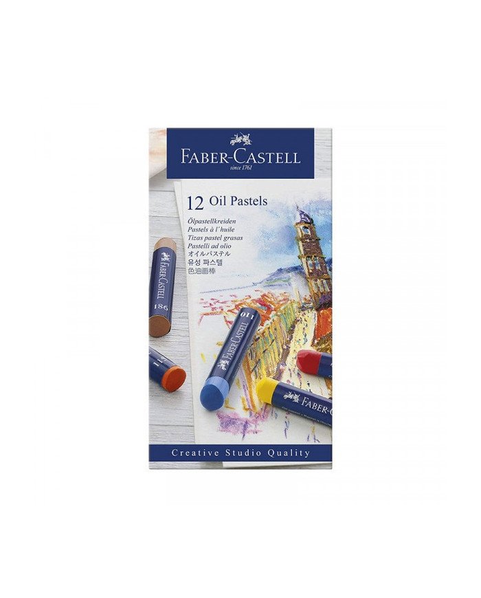 Le Libr'air - Boite de 12 Pastels à l'huile - Faber Castell - Tunisie