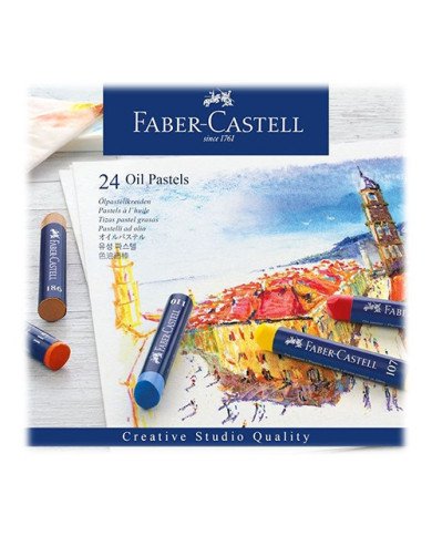 Le Libr'air - Boîte de 24 Pastels à l'huile - Faber Castell - Tunisie