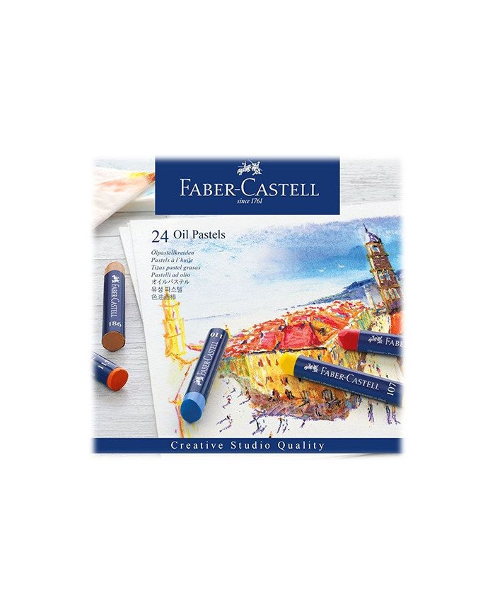 Le Libr'air - Boîte de 24 Pastels à l'huile - Faber Castell - Tunisie