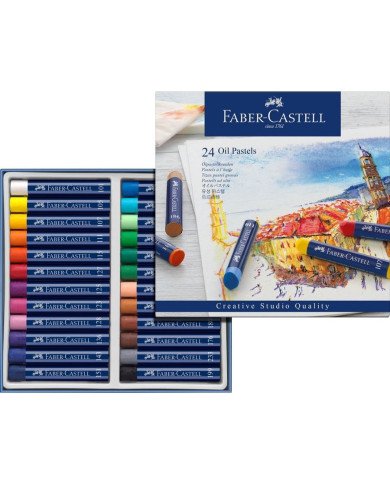 Le Libr'air - Boîte de 24 Pastels à l'huile - Faber Castell - Tunisie