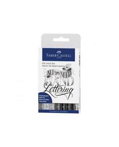 Le Libr'air - Stylo à encre de Chine Pitt Artist Pen, lot de 8 Lettrage, Start - Faber Castell - Tunisie