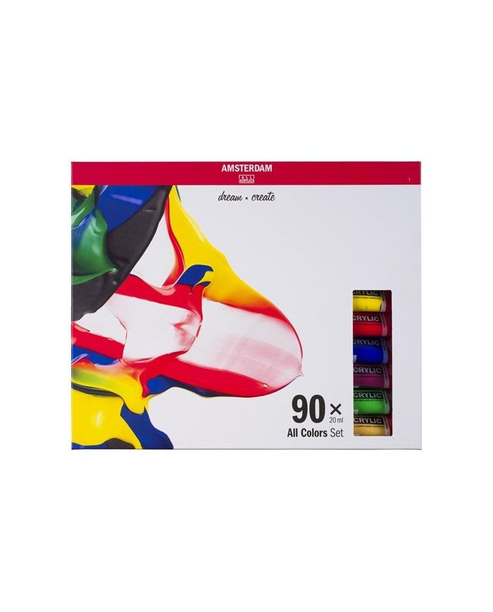 Le Libr'air - Sélection Générale Set d’acryliques série Standard 90 x 20 ml - Amsterdam - Tunisie