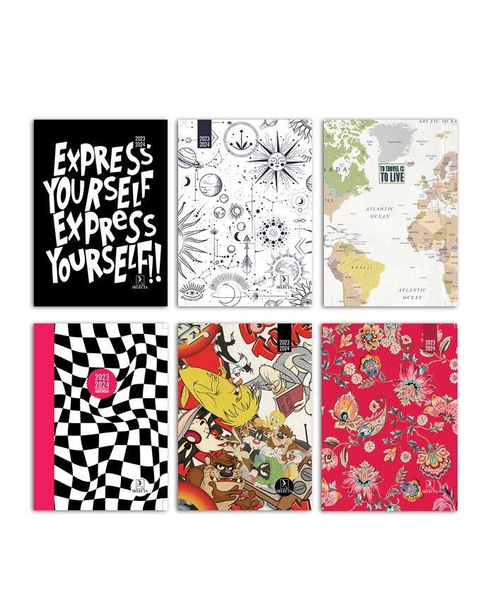 Agenda Scolaire 12*17 PP - 320P Imprimé SELECTA