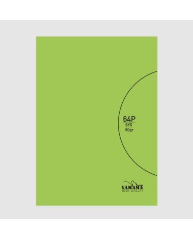 Cahier piqure 17*22 - 64 Pages 80G Uni Vert PP BMV Yamama Cahier piqure 17*22 - 64 Pages 80G Uni Vert PP BMV Yamama