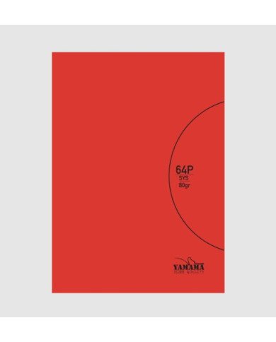 Cahier piqure 17*22 - 64 Pages 80G Uni Rouge PP BMV Yamama Cahier piqure 17*22 - 64 Pages 80G Uni Rouge PP BMV Yamama