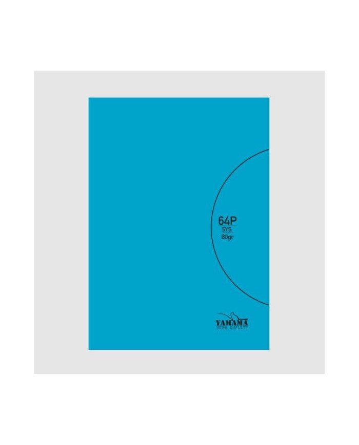 Cahier piqure 17*22 - 64 Pages 80G Uni Bleu PP BMV Yamama