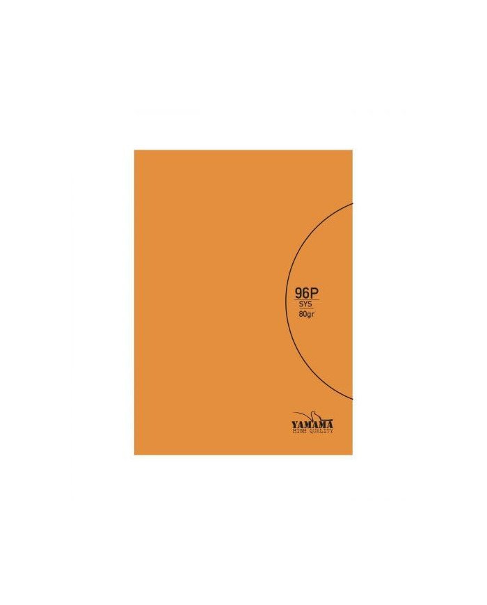Cahier piqure Orange 17*22 - 96 Pages 60G PP YAMAMA