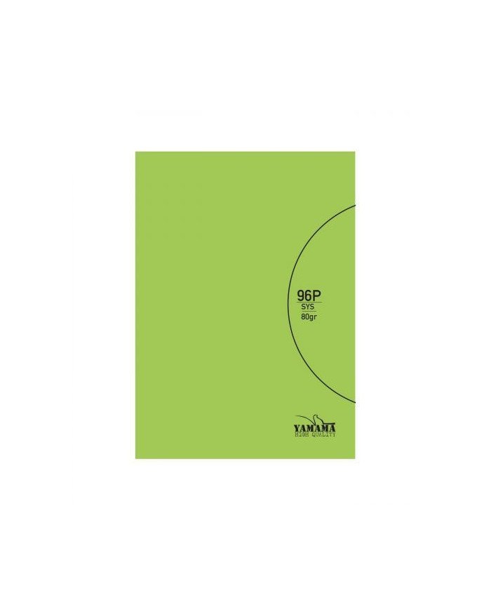 Cahier piqure Vert 17*22 - 96 Pages 60G PP YAMAMA