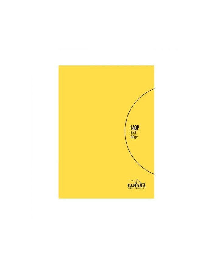 Cahier piqure Jaune 17*22 - 96 Pages 90G PP YAMAMA