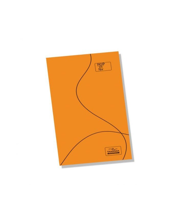 Cahier piqure 17*22 PP - 192P BMV 70G Orange YAMAMA