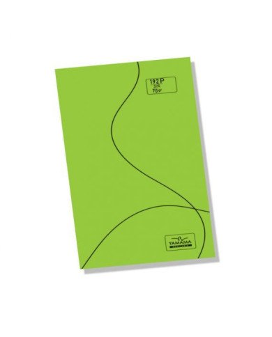 Cahier piqure 17*22 PP - 192P BMV 70G Vert YAMAMA Cahier piqure 17*22 PP - 192P BMV 70G Vert YAMAMA
