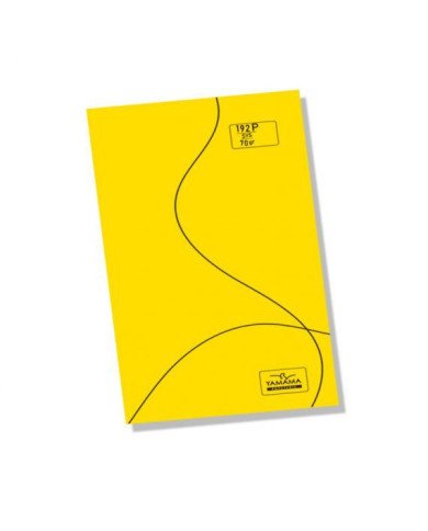 Cahier piqure 17*22 PP - 192P BMV 70G Jaune YAMAMA Cahier piqure 17*22 PP - 192P BMV 70G Jaune YAMAMA