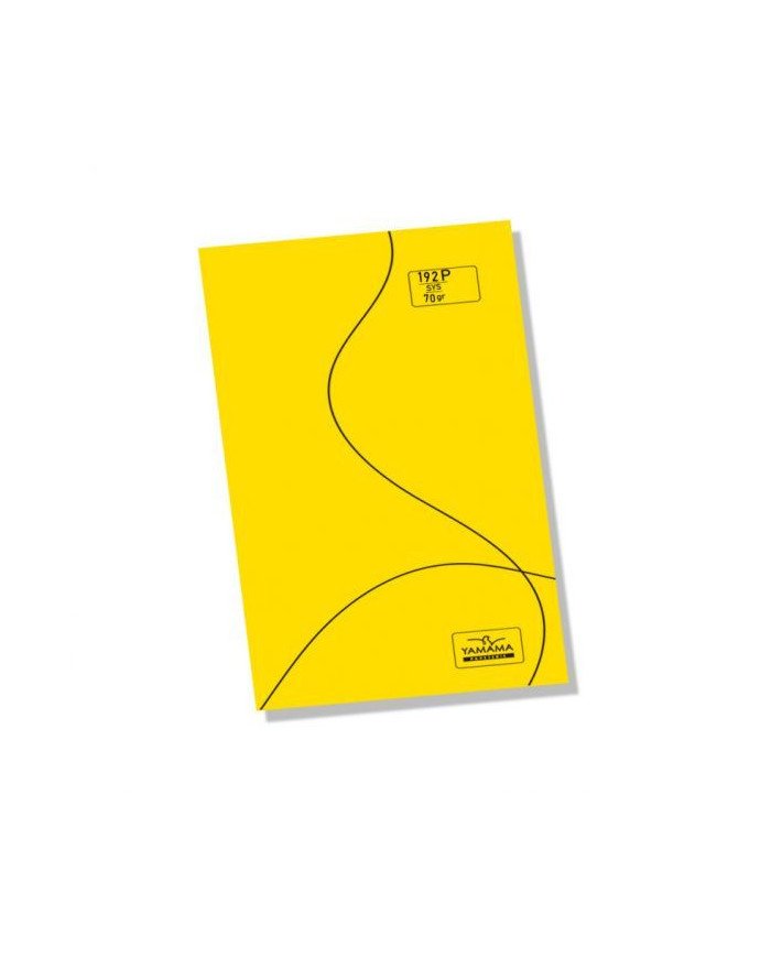 Cahier piqure 17*22 PP - 192P BMV 70G Jaune YAMAMA