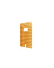 Cahier Piqure 17*22 PP - 48P Carreaux Orange SELECTA