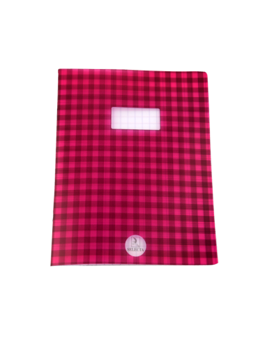 Cahier Piqure 17*22 PP - 48P Carreaux Rose SELECTA Cahier Piqure 17*22 PP - 48P Carreaux Rose SELECTA