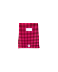 Cahier Piqure 17*22 PP - 48P Carreaux Rose SELECTA