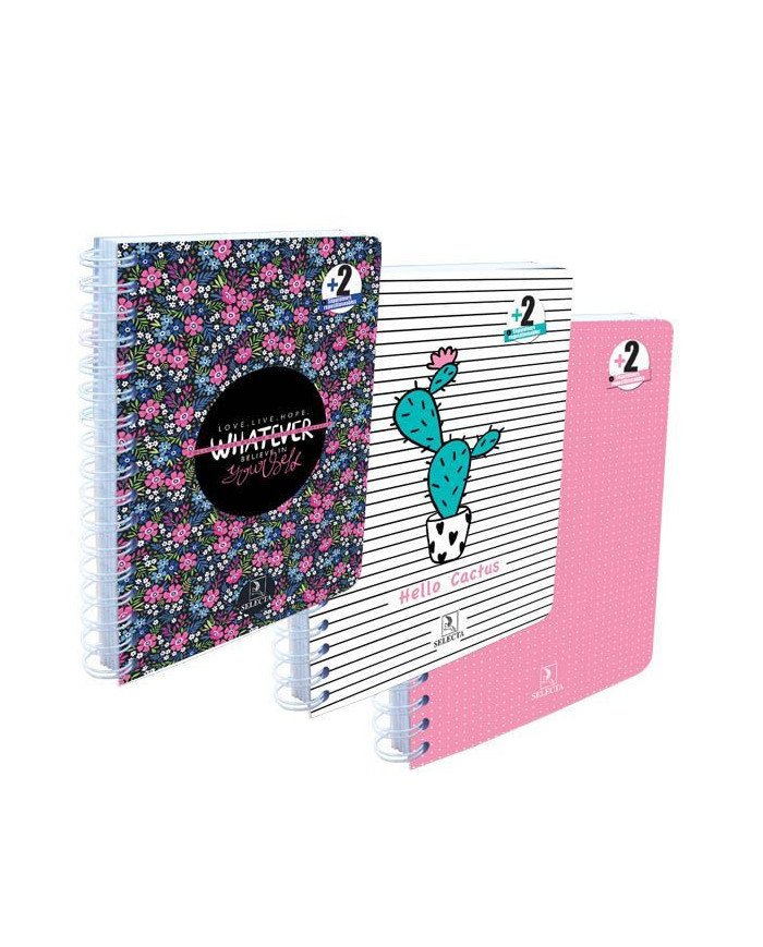 Cahier WIRO 2 en 1 KTE 17*22- 200P SELECTA