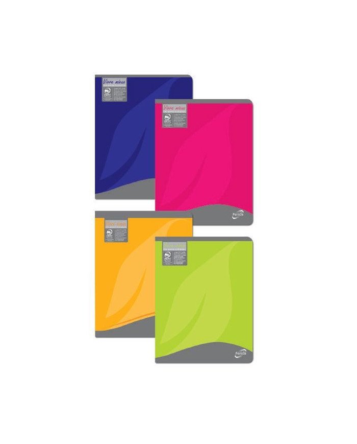 Cahier Piqure 21x29,7 - 90G - 96P Vivre Mieux Selecta