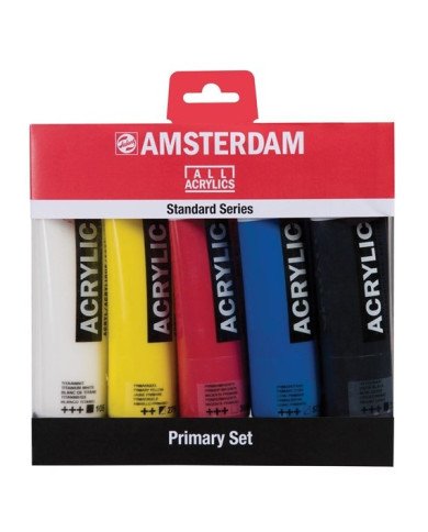 Le Libr'air - Set primaire d'acryliques de la série Standard 5 x 120 ml - Amsterdam - Tunisie Le Libr'air - Set primaire d'acryliques de la série Standard 5 x 120 ml - Amsterdam - Tunisie