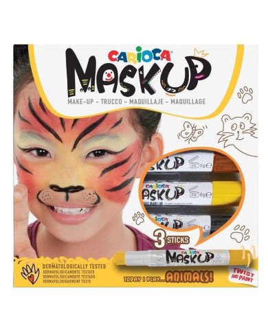 Maquillage CARIOCA Maskup 3 Sticks Animaux Maquillage CARIOCA Maskup 3 Sticks Animaux