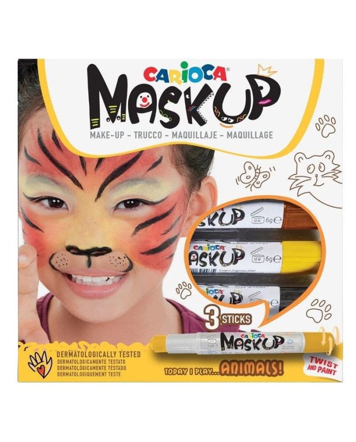 Maquillage CARIOCA Maskup 3 Sticks Animaux