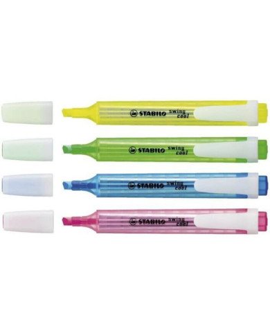 Etui de 4 Surligneurs Stabilo Swing Cool