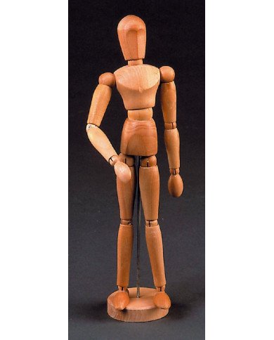 Mannequin en Bois homme 30CM Lefranc & Bourgeois Mannequin en Bois homme 30CM Lefranc & Bourgeois