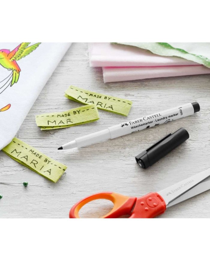Marqueur textile Noir 1mm Faber-Castell