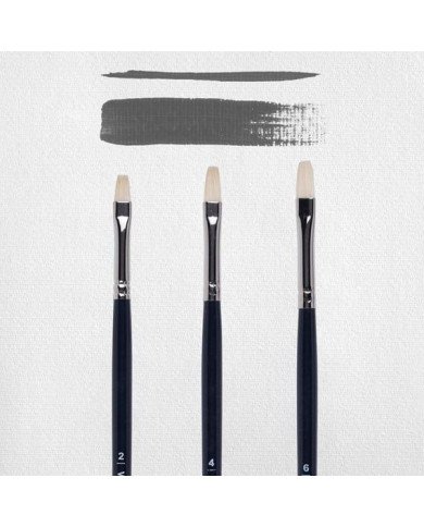 Set de 3 pinceaux VAN GOGH pour huile/acrylique série 210 No. 2-4-6