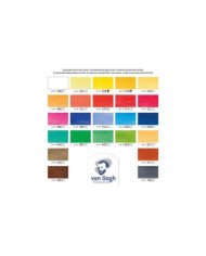 Set Aquarelle en bois Van Gogh 24 couleurs en godets + 3 accessoires